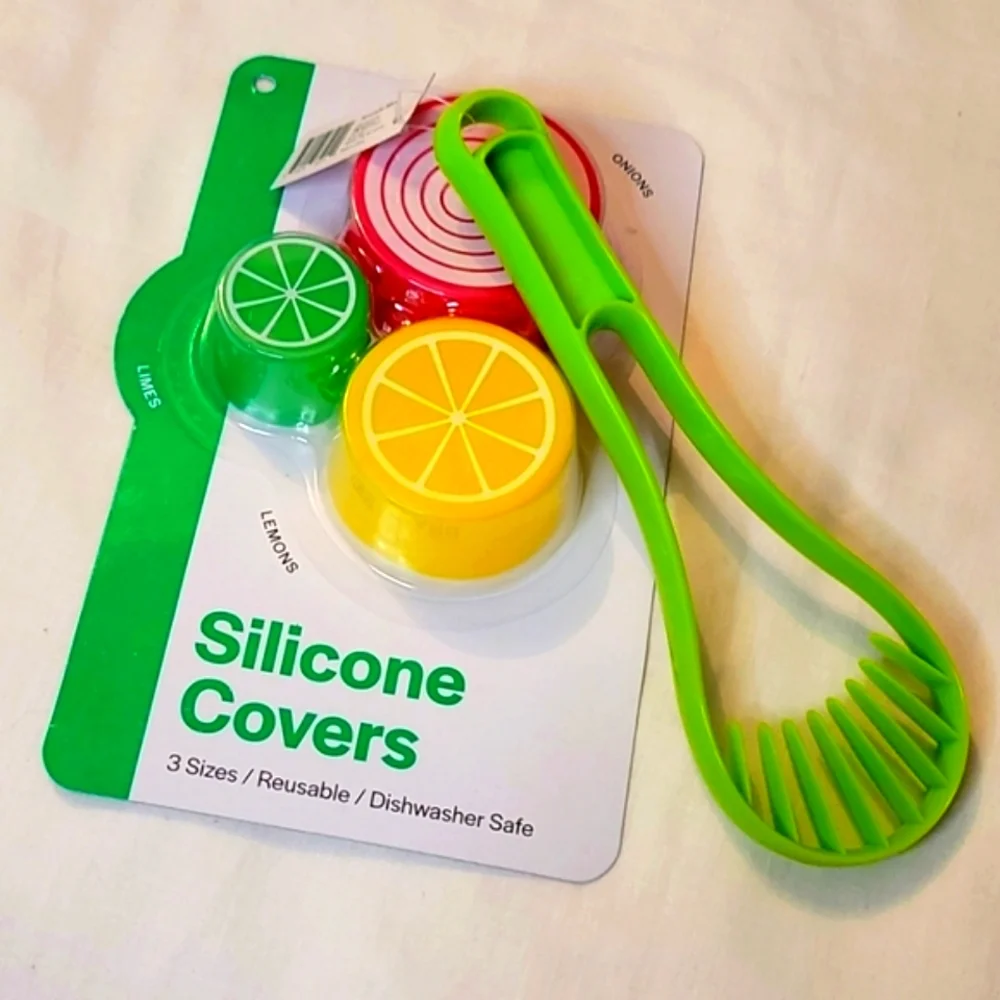 NEW Avocado Slicer & Silicone Food Covers
